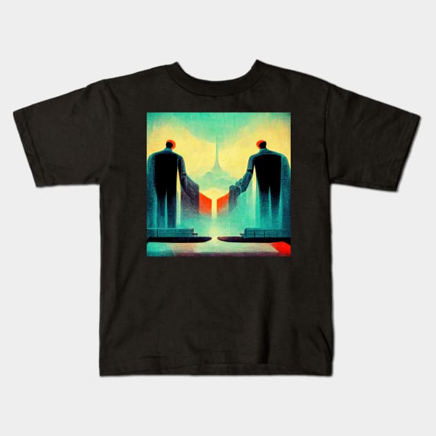 Master and Servant Series Kids T-Shirt by VISIONARTIST